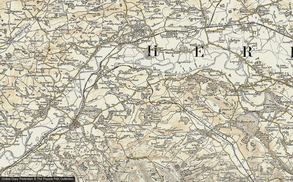 Old Map of Pen-y-Park, 1900-1902 in 1900-1902