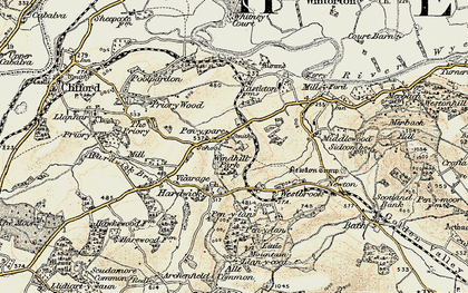 Old map of Pen-y-Park in 1900-1902