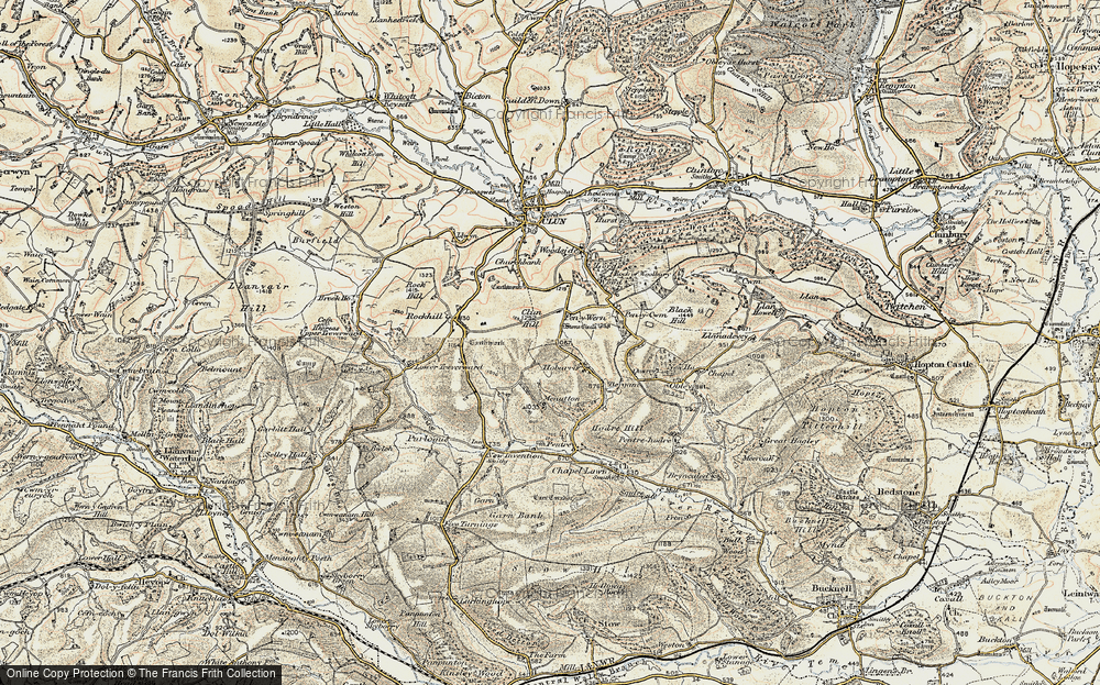 Old Map of Pen-y-wern, 1901-1903 in 1901-1903