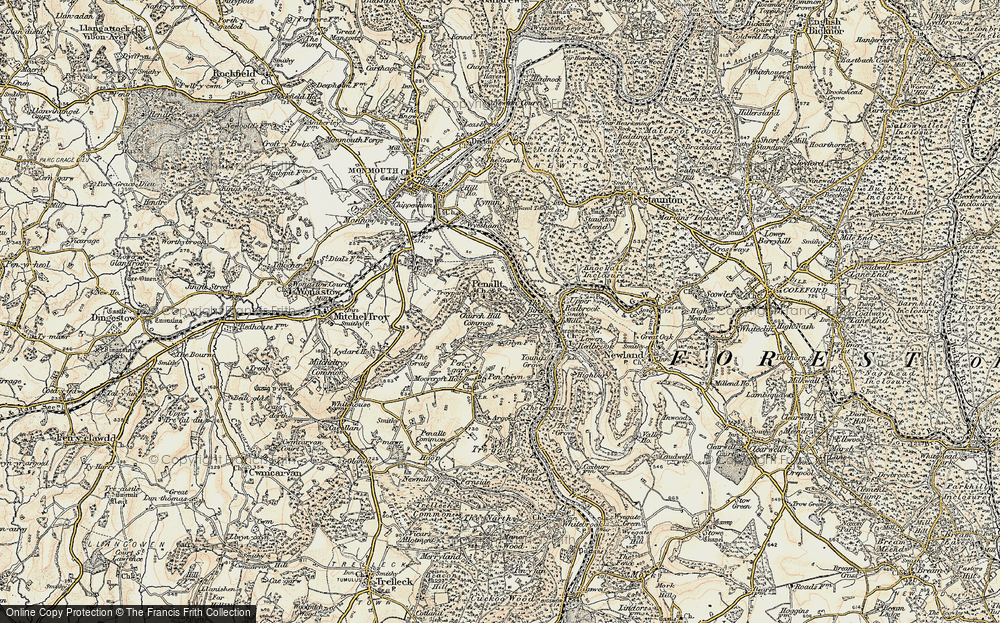 Old Map of Penallt, 1899-1900 in 1899-1900