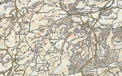Old map of Penarron in 1902-1903