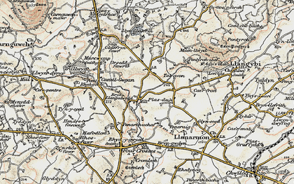 Old map of Pencaenewydd in 1903