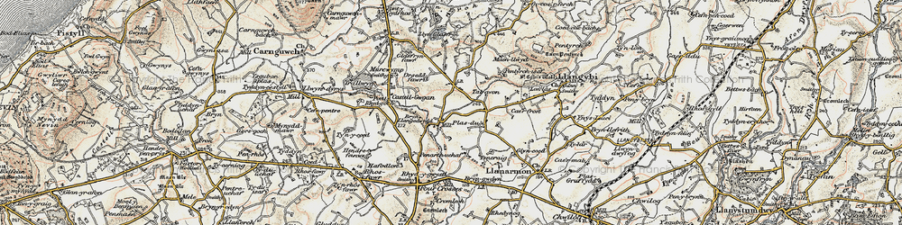 Old map of Pencaenewydd in 1903