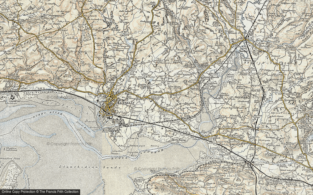 Old Map of Penceiliogi, 1900-1901 in 1900-1901