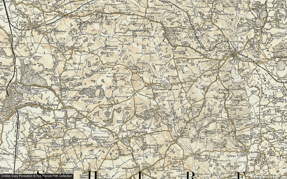 Old Map of Pencombe, 1899-1901 in 1899-1901