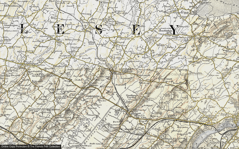 Old Map of Pencraig, 1903-1910 in 1903-1910