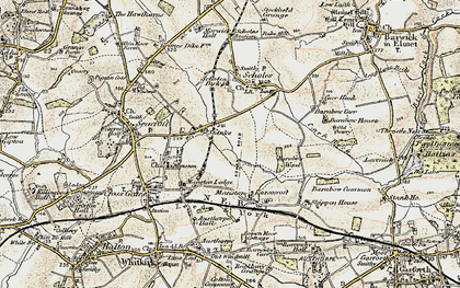 Old map of Pendas Fields in 1903-1904
