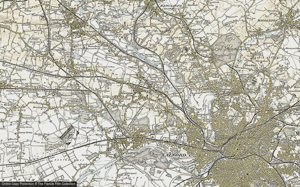 Old Map of Pendlebury, 1903 in 1903