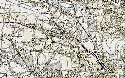 Old map of Pendlebury in 1903