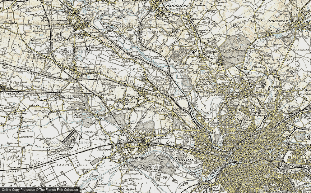 Historic Ordnance Survey Map Of Pendlebury 1903   Pendlebury 1903 Rnc803229 Large 