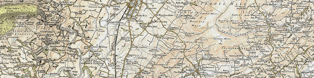 Old map of Wymondhouses in 1903-1904