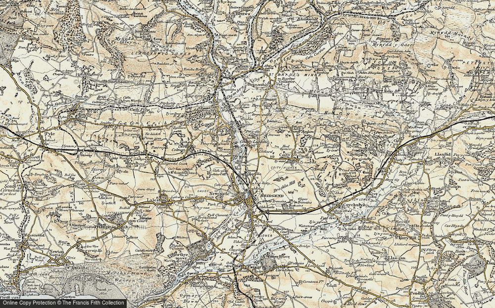 Old Map of Pendre, 1900 in 1900
