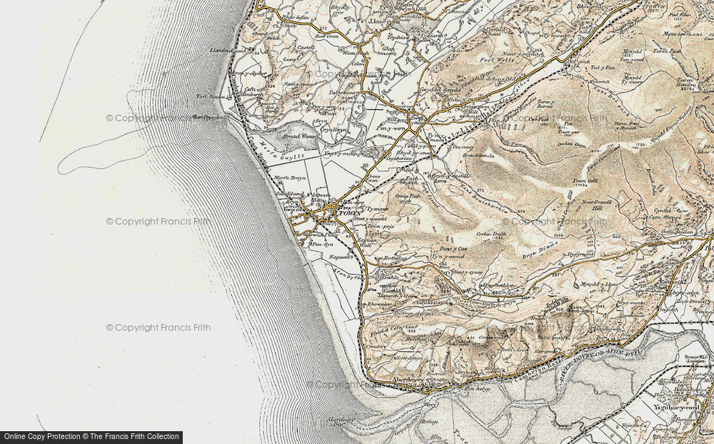 Old Map of Historic Map covering Bron-prys in 1902-1903