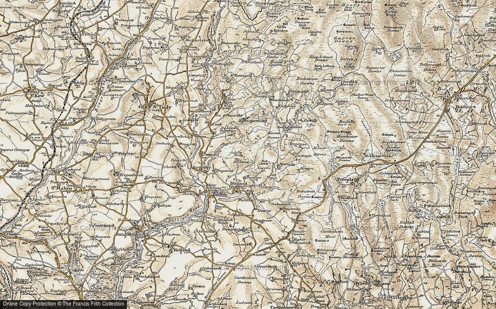 Old Map of Pendrift, 1900 in 1900