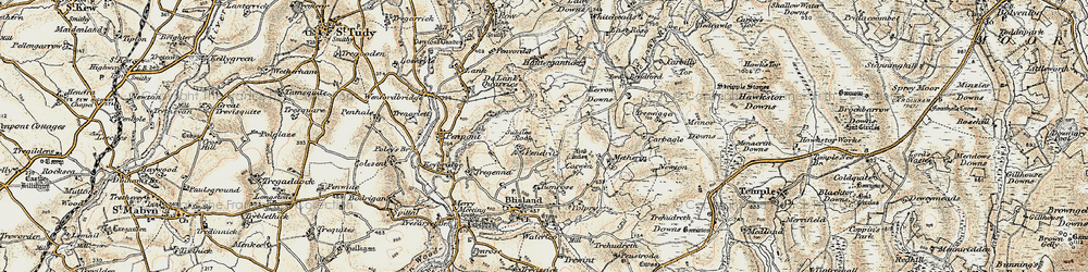 Old map of Pendrift in 1900