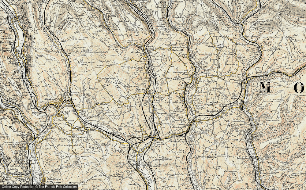 Old Map of Pengam, 1899-1900 in 1899-1900