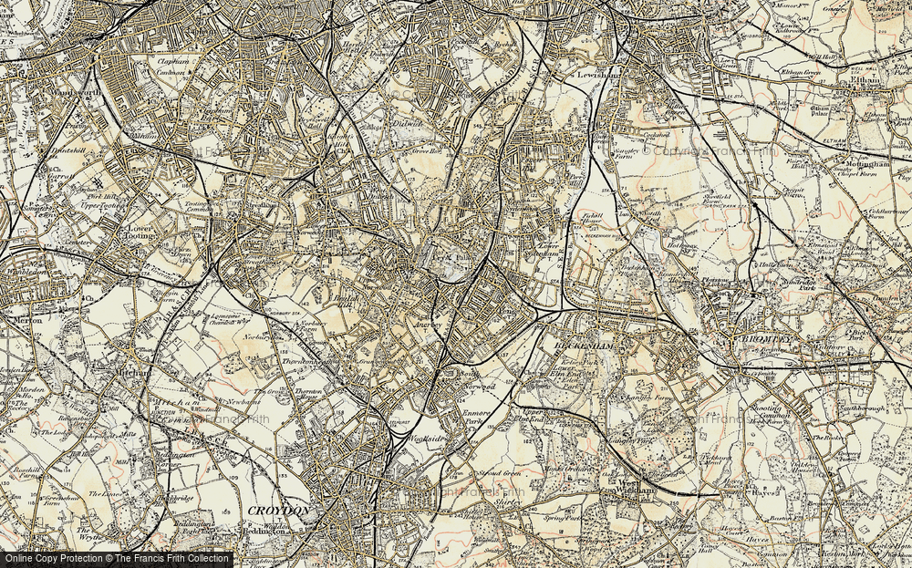 Old Map of Penge, 1897-1902 in 1897-1902