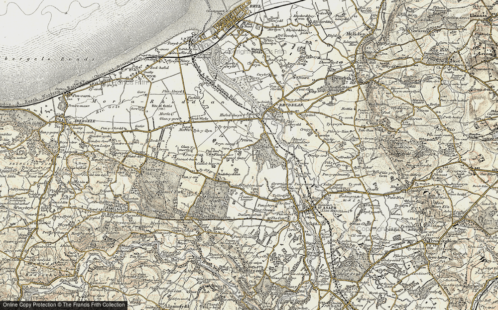 Old Map of Pengwern, 1902-1903 in 1902-1903