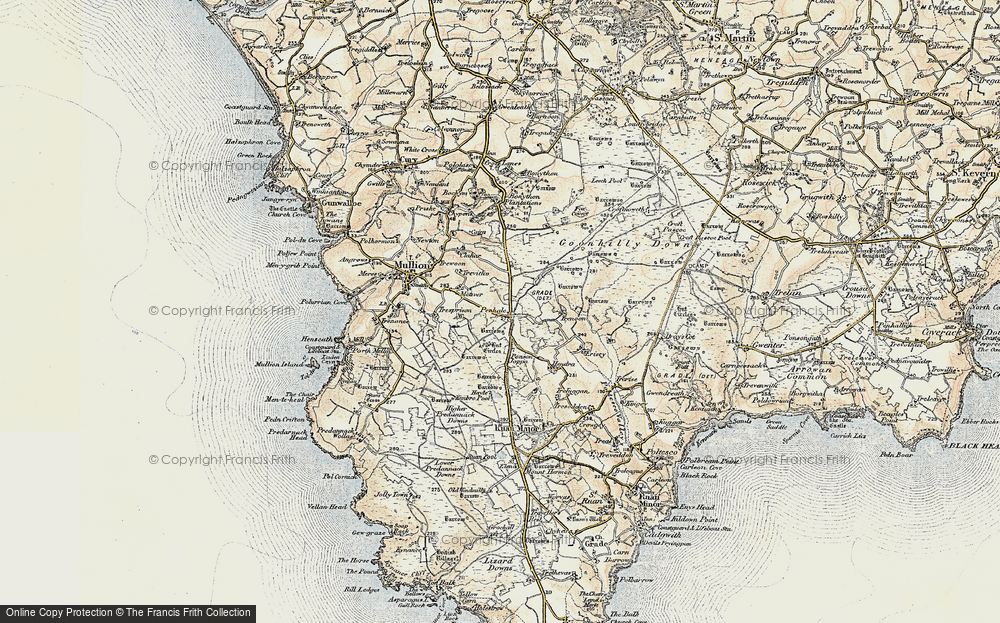 Old Map of Penhale, 1900 in 1900