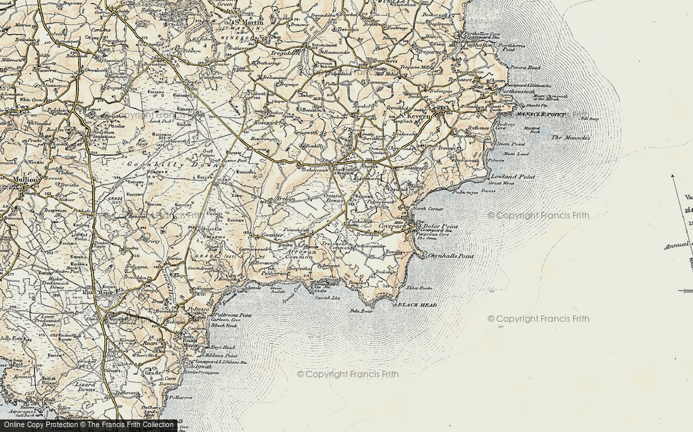 Old Map of Penhallick, 1900 in 1900