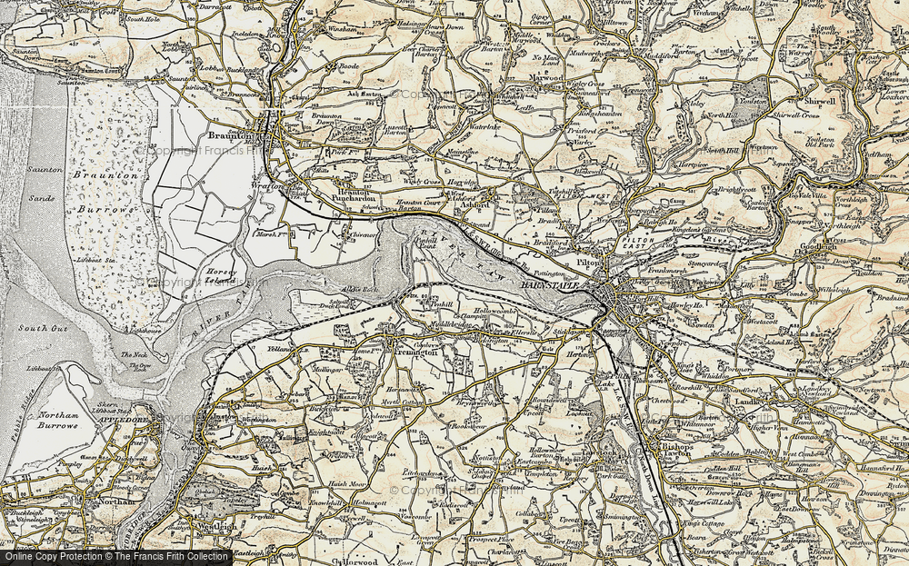 Old Map of Penhill, 1900 in 1900