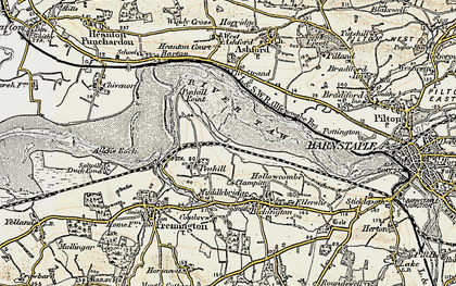 Old map of Penhill in 1900