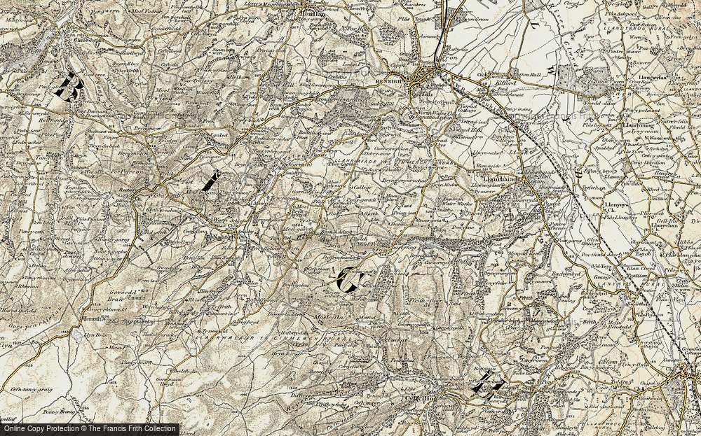 Old Map of Peniel, 1902-1903 in 1902-1903