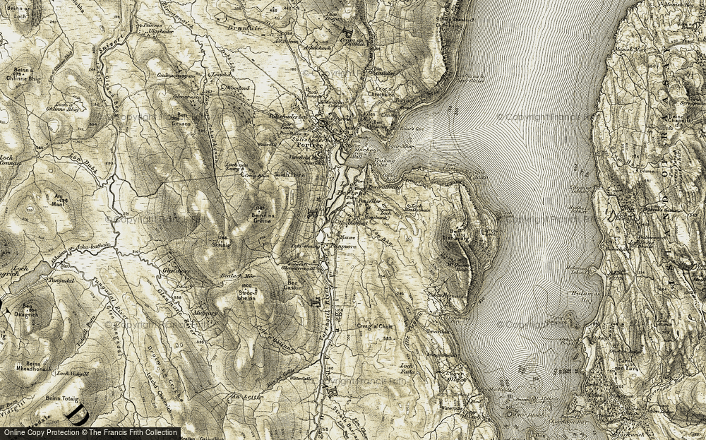 Old Map of Penifiler, 1908-1909 in 1908-1909