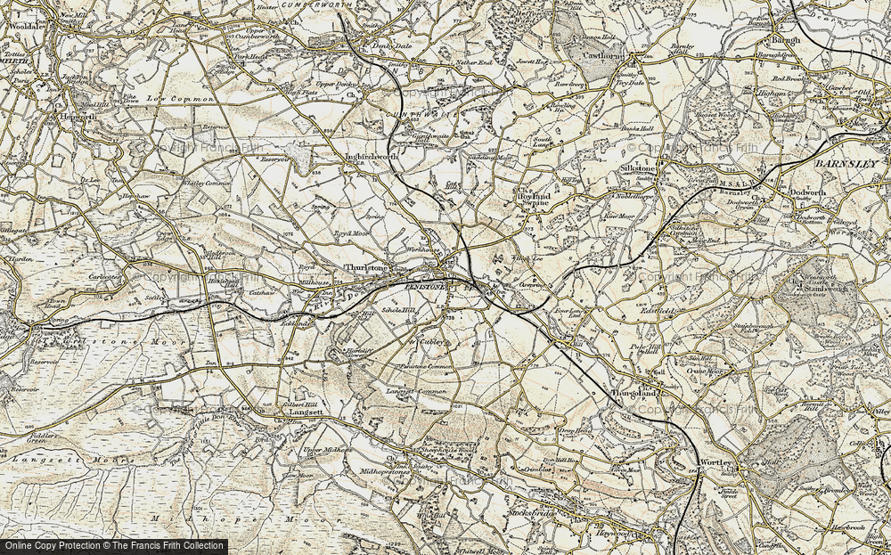 Old Map of Penistone, 1903 in 1903