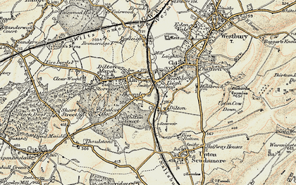 Old map of Penknap in 1898-1899