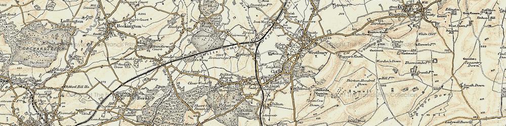 Old map of Penleigh in 1898-1899