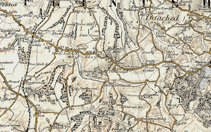 Old map of Penley in 1902