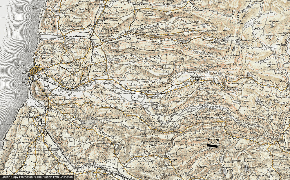 Old Map of Penllwyn, 1901-1903 in 1901-1903