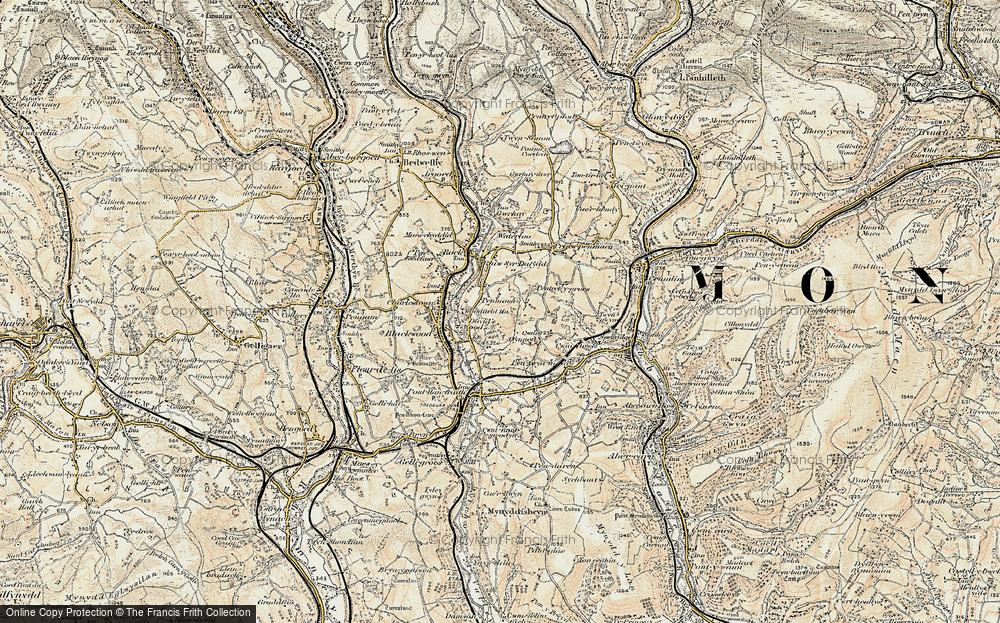 Old Map of Penmaen, 1899-1900 in 1899-1900