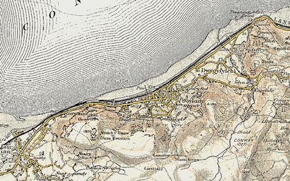 Old map of Penmaenmawr in 1902-1903