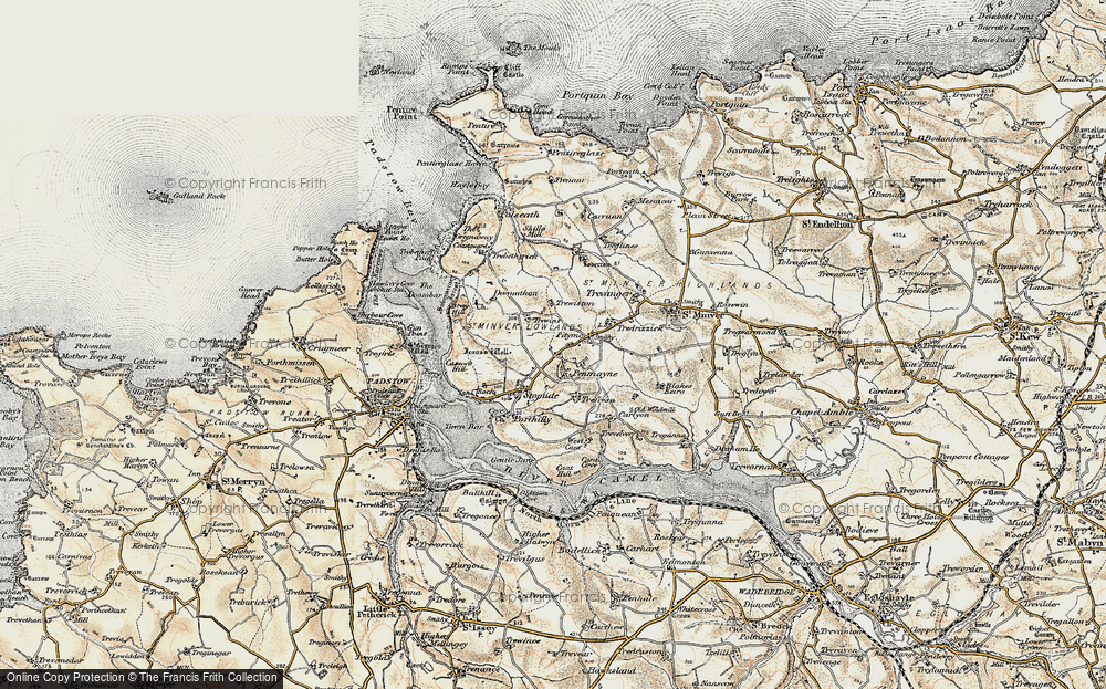 Old Map of Penmayne, 1900 in 1900