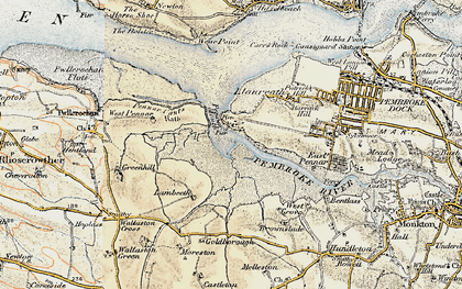 Old map of Pennar Park in 1901-1912