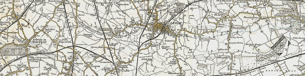 Old map of Pennington in 1903