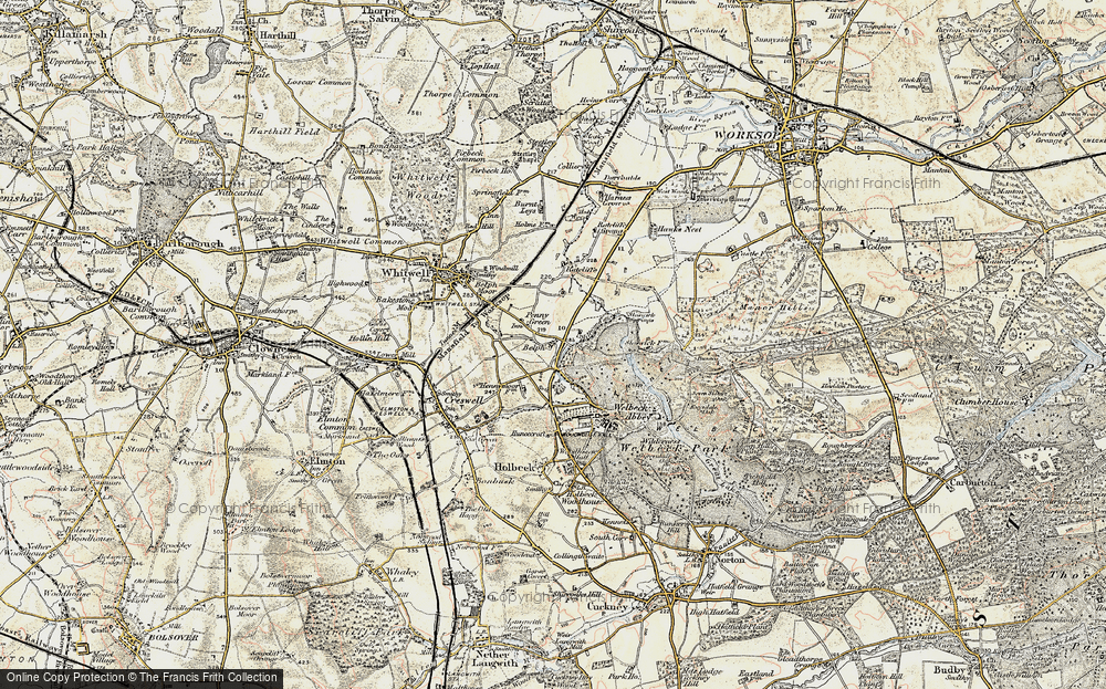 Old Map of Penny Green, 1902-1903 in 1902-1903