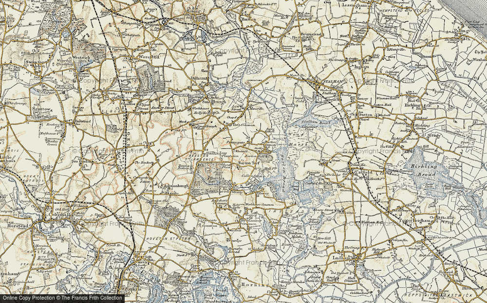 Old Map of Pennygate, 1901-1902 in 1901-1902