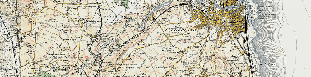 Old map of Pennywell in 1901-1904