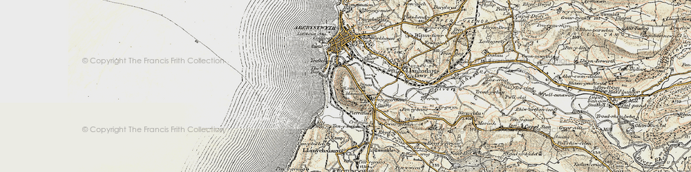Old map of Penparcau in 1901-1903
