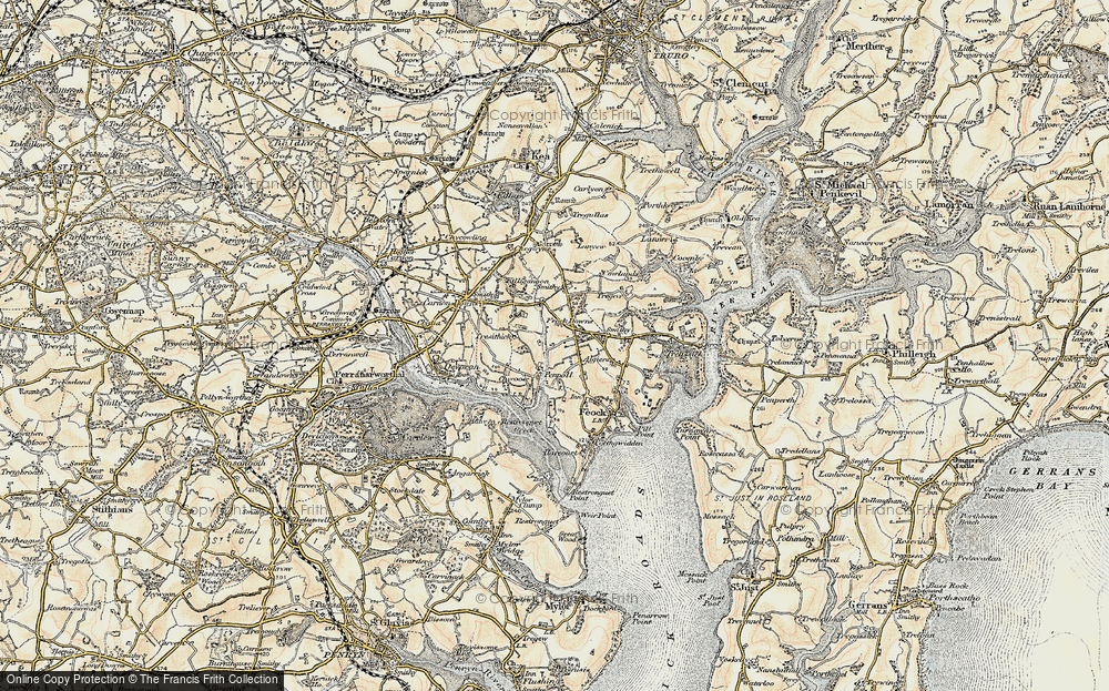 Old Map of Penpol, 1900 in 1900