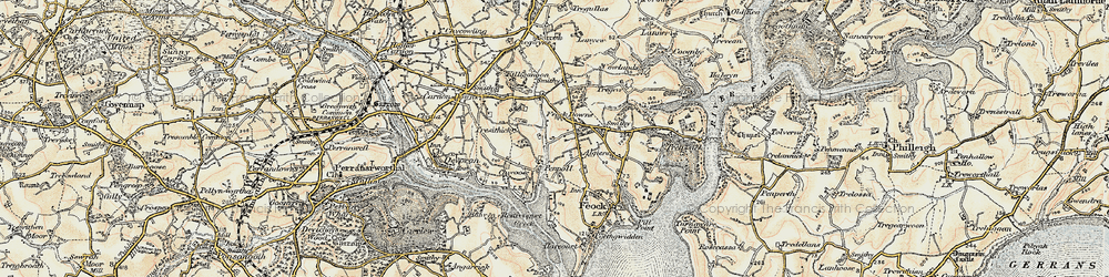 Old map of Penpol in 1900