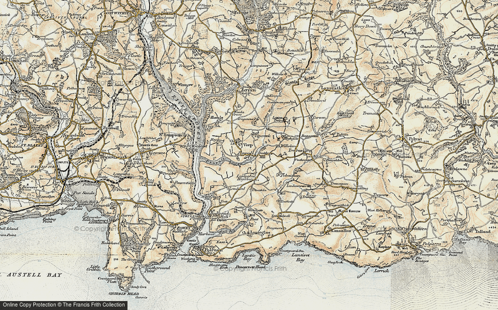Old Map of Penpoll, 1900 in 1900