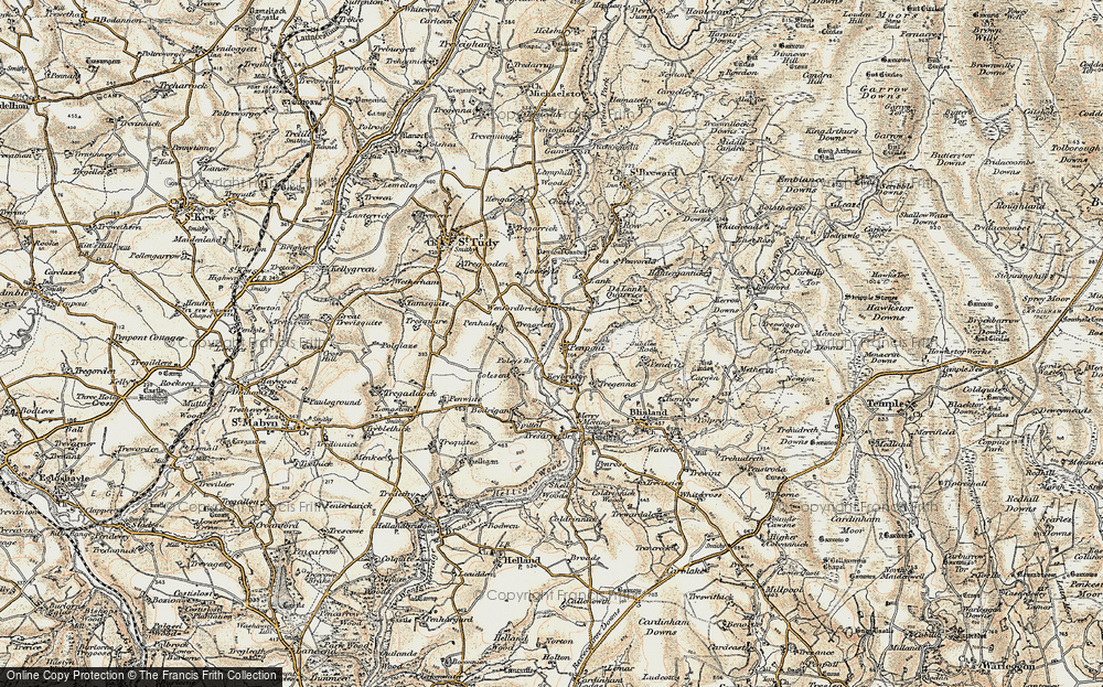 Old Map of Penpont, 1900 in 1900