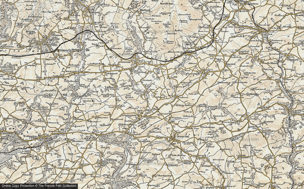 Old Map of Historic Map covering Strode in 1899-1900