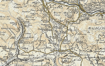 Old map of Penrhiwfer in 1899-1900
