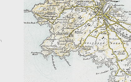 Old map of Tre-Wilmot in 1903-1910