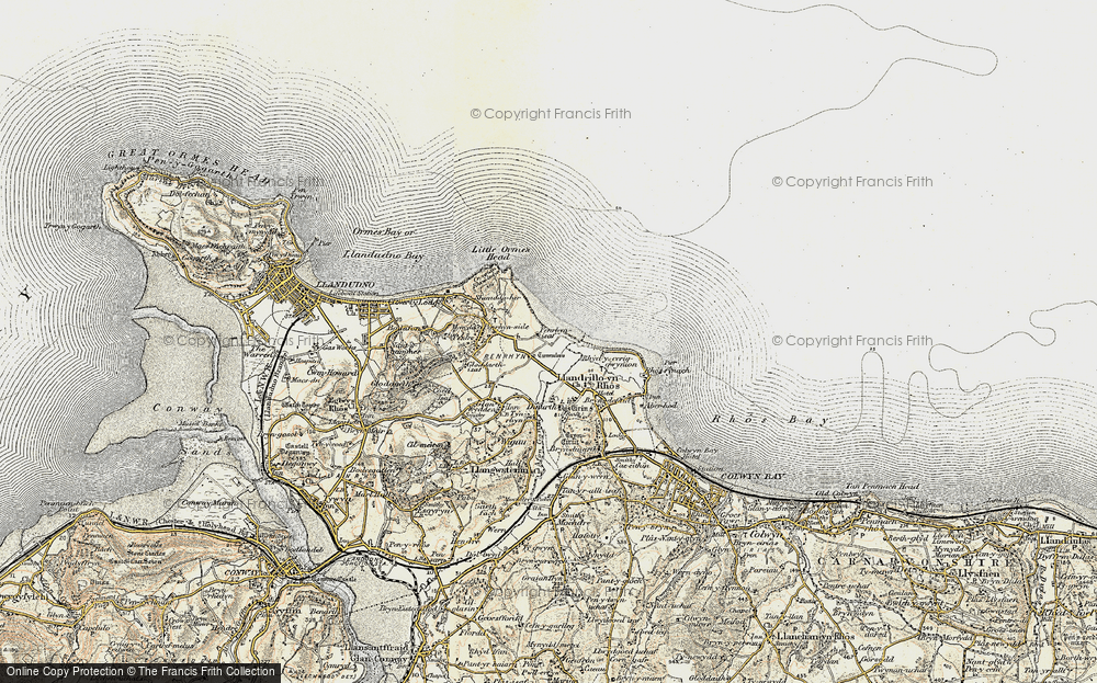 Old Map of Penrhyn Bay, 1902-1903 in 1902-1903